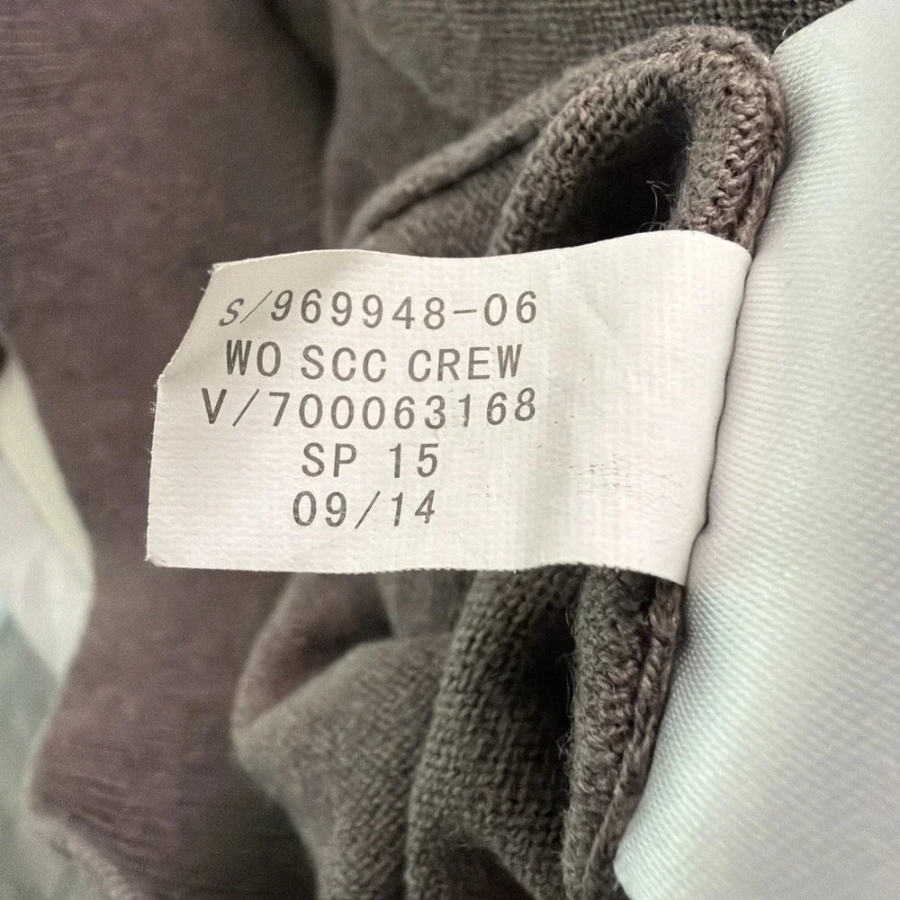 Banana Republic Crew Neck Sweater Men L Tall Silk Cotton Cashmere Gray Pullover
